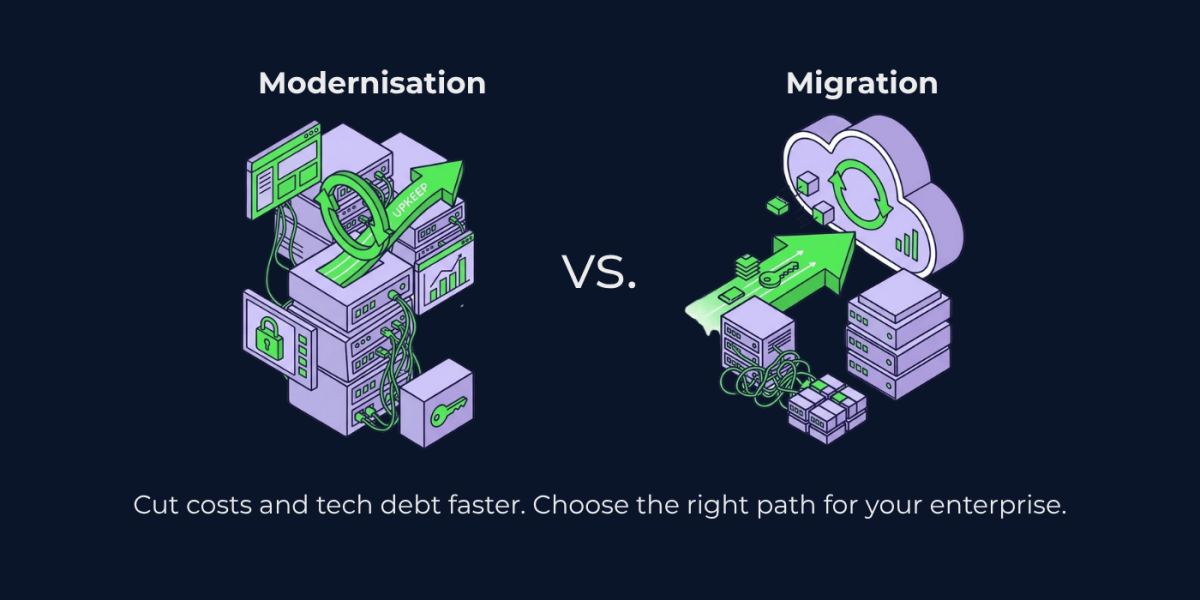 CCM modernisation versus migration: upgrading an existing technology stack compared with moving to a new cloud platform